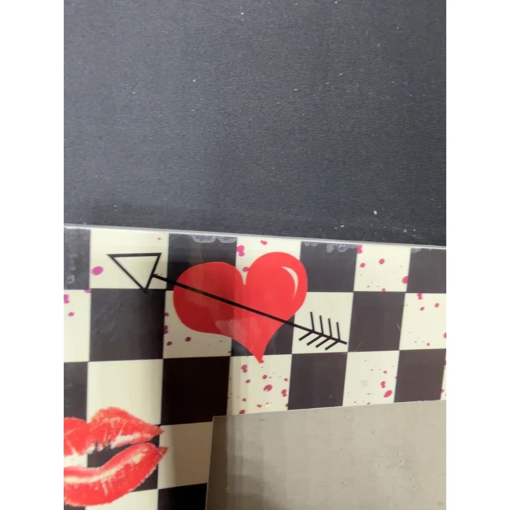 Tattoo Rockabilly 4x6 Picture Frame Skull Hearts Roses Checkered‎ 10x8 Decor
